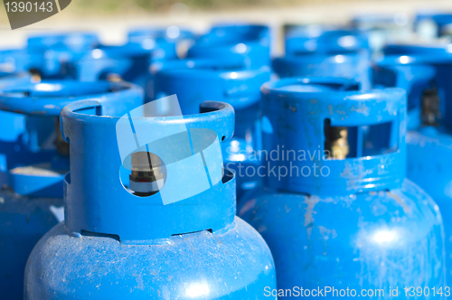 Image of Blue gas balloons