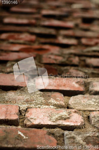 Image of Old brick wall. 