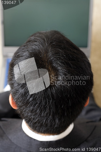 Image of Businessman and laptop