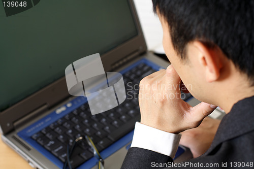 Image of Thinking businessman