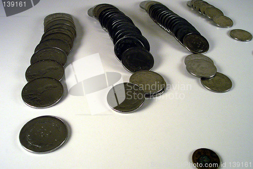 Image of spread coins