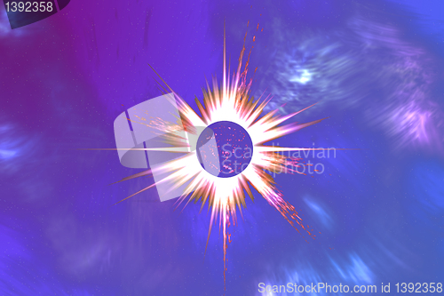 Image of abstract background with star