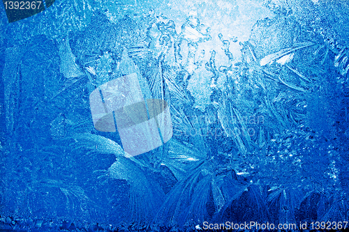 Image of Frozen window glass