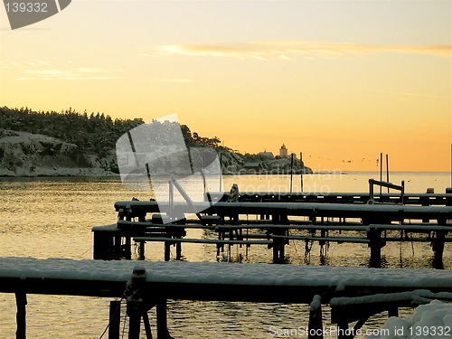 Image of Langesund in winter