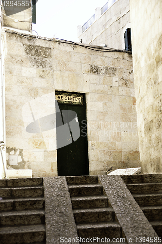 Image of Jerusalem street travel on holy land