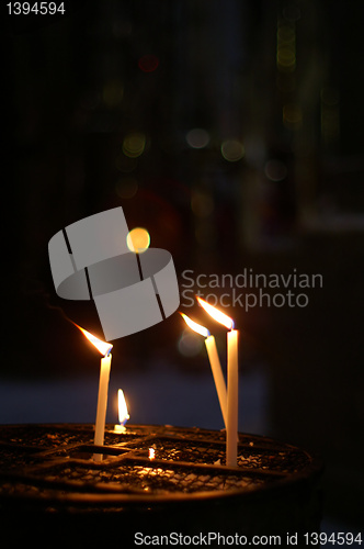 Image of Candles in a church