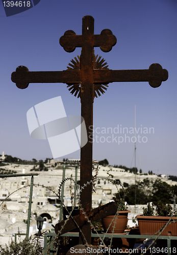 Image of Jerusalem street travel on holy land