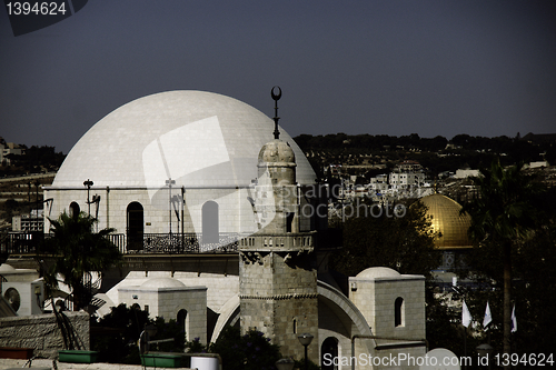 Image of Jerusalem street travel on holy land