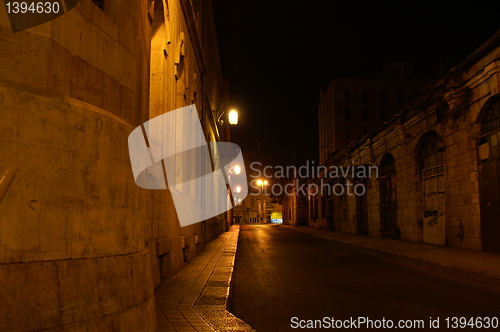 Image of Night street in Jerusalem
