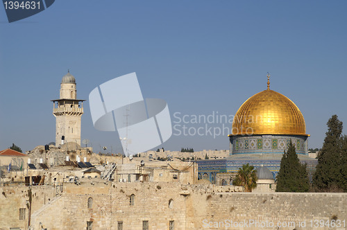 Image of jerusalem old city - dome of the rock