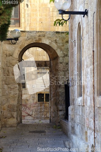 Image of A street in the old city jerusalem