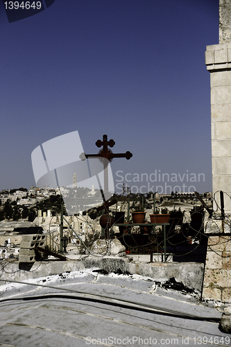 Image of Jerusalem street travel on holy land