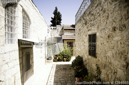 Image of Jerusalem street travel on holy land