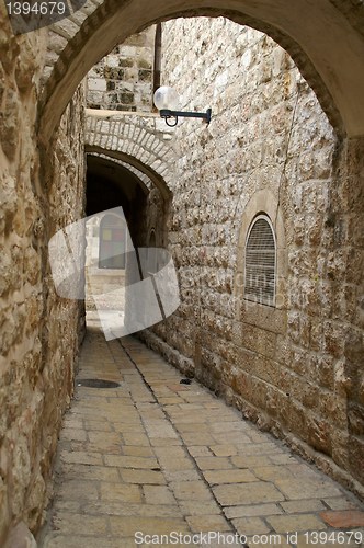 Image of A street in the old city jerusalem