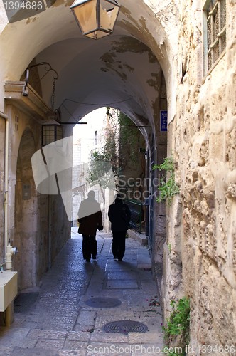 Image of A street in the old city jerusalem