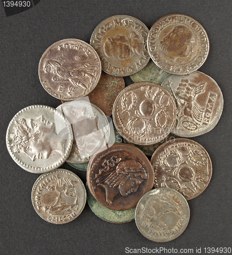 Image of Roman coins