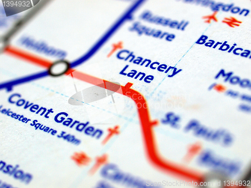 Image of Tube map of London underground