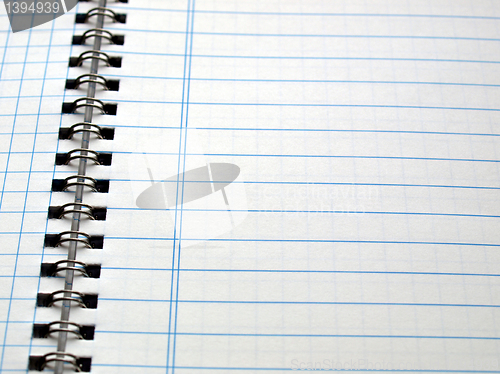 Image of Blank notebook page