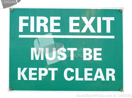 Image of Fire exit sign