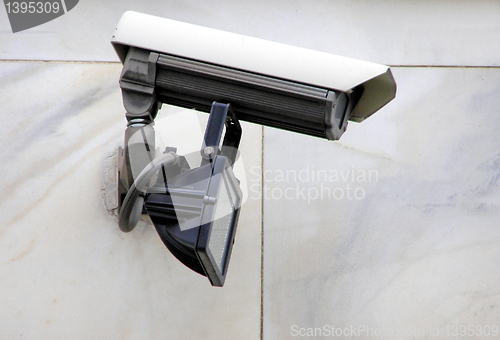 Image of CCTV closed circuit tv surveillance camera