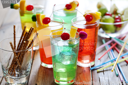 Image of colorful cocktails