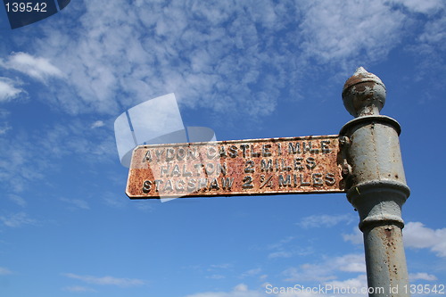 Image of Old English sign