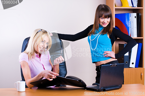 Image of Two pretty businesswomen