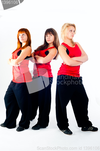 Image of Group of dancing girls