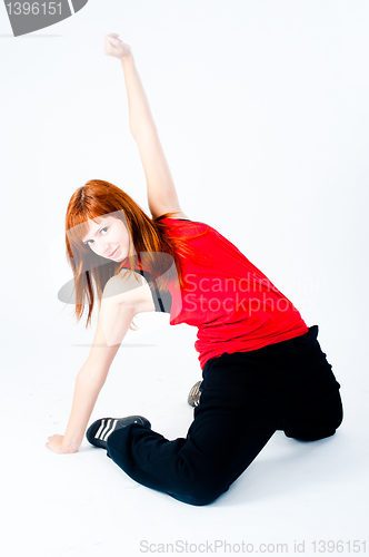 Image of Young woman dancing