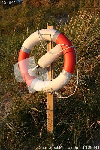 Image of Rescue buoy at a beach