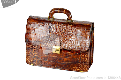 Image of brown expensive briefcase