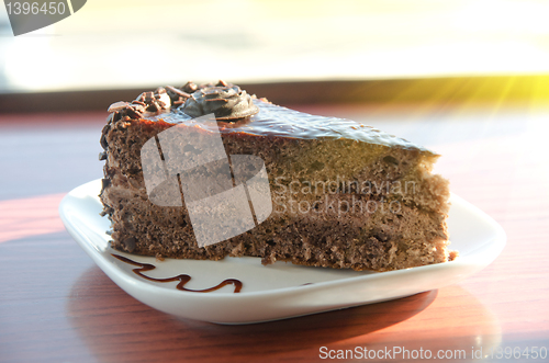 Image of piece of chocolate cake
