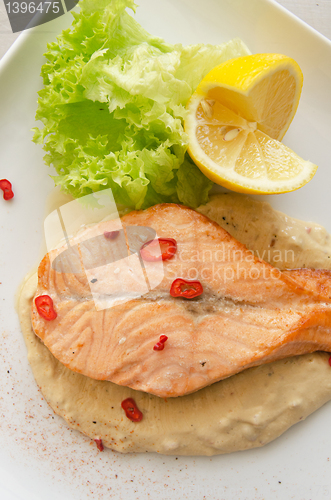 Image of Grilled salmon steak