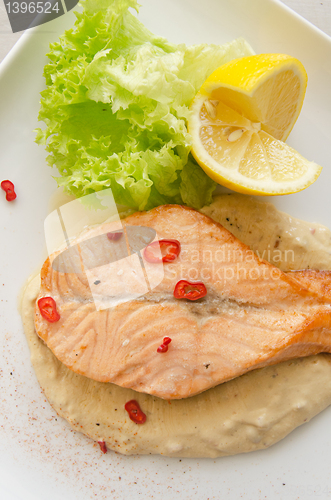 Image of Grilled salmon steak