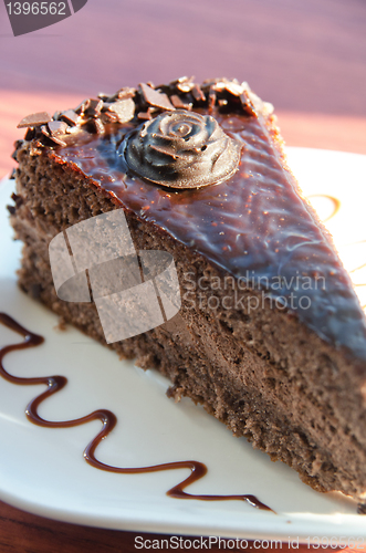 Image of piece of chocolate cake