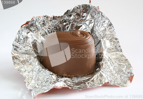 Image of chocolate in foil