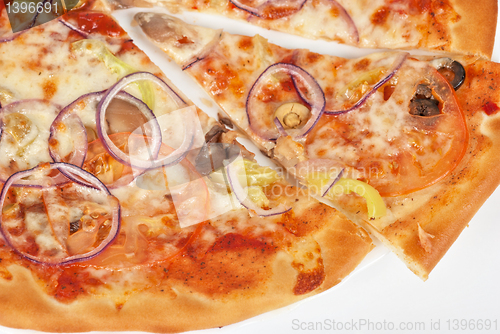 Image of vegetable pizza