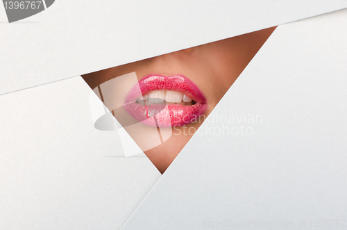 Image of Beautiful female lips