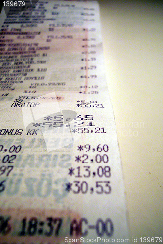 Image of receipt