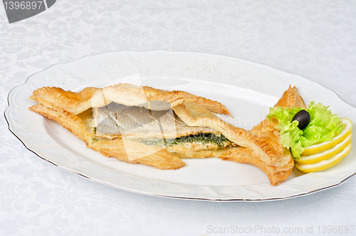 Image of tasty dish of trout fish