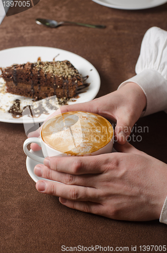 Image of latte coffe