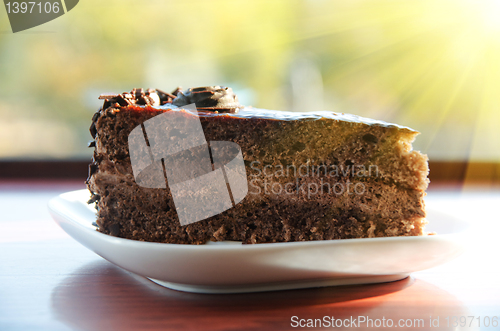 Image of piece of chocolate cake