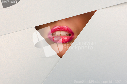 Image of Beautiful female lips