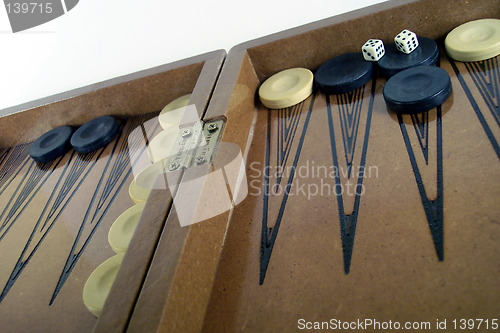 Image of backgammon game