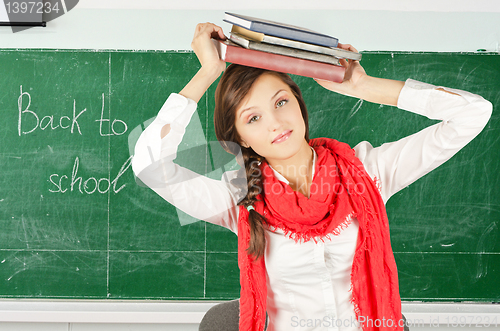 Image of Young student girl