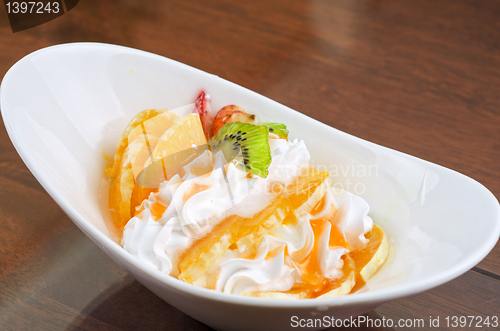 Image of Ice cream dessert