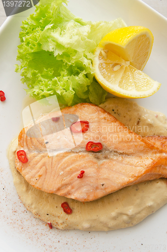 Image of Grilled salmon steak