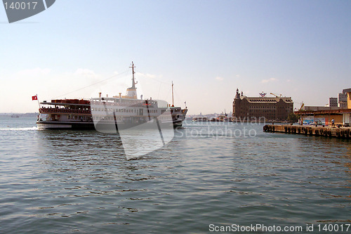 Image of boat docking