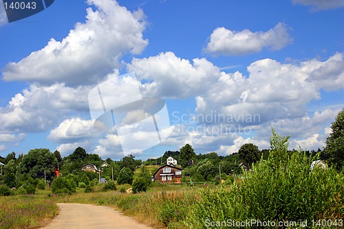 Image of a village fence