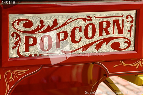 Image of Popcorn vendor's cart